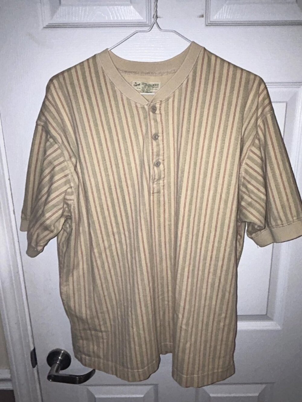 Vintage Abercrombie & Fitch Men's S Striped Henley Shirt